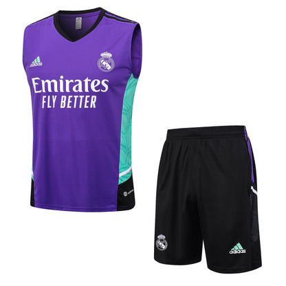 KIT ENTRENAMIENTO SIN MANGAS REAL MADRID 23/24