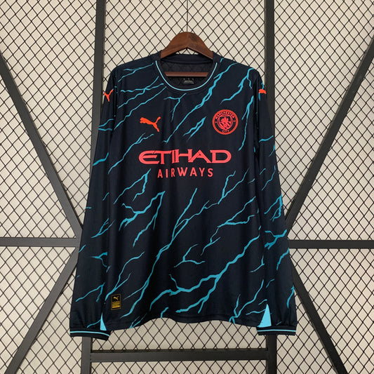 MANCHESTER CITY THIRD AWAY LONG SLEEVE SHIRT 23/24