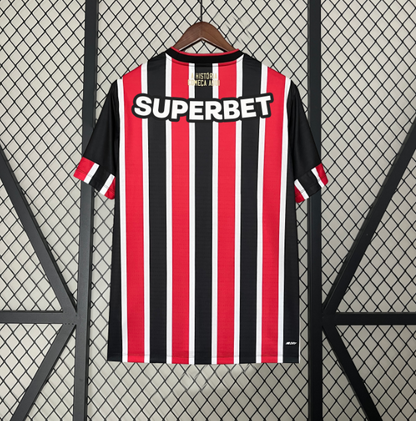 CAMISETA SÃO PAULO VISITANTE + SPONSORS 24/25