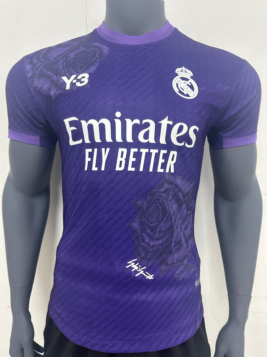 CAMISETA REAL MADRID EDICIÓN Y3 MORADO  VERSIÓN JUGADOR - La Casa del Fútbol