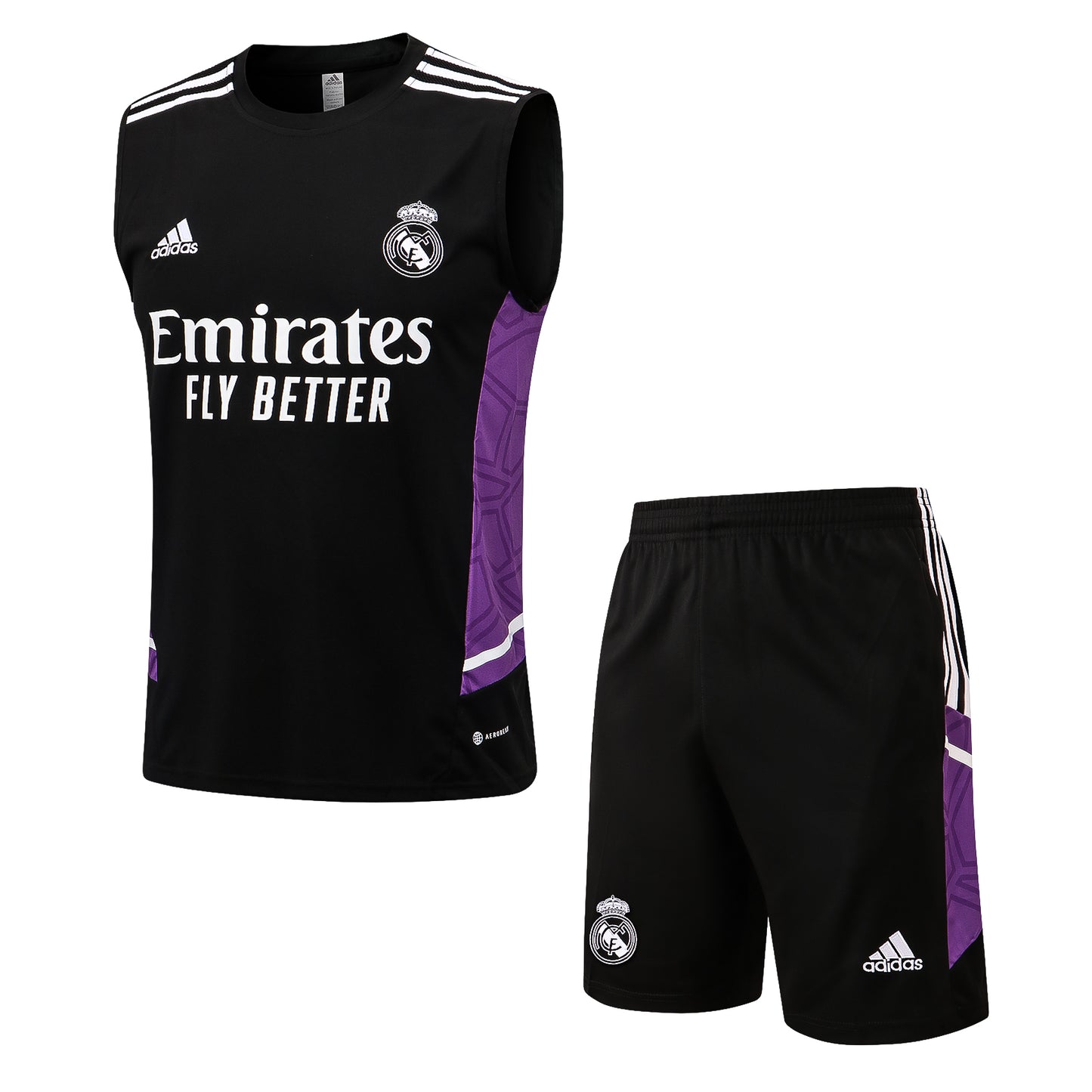 KIT ENTRENAMIENTO SIN MANGAS REAL MADRID 22/23