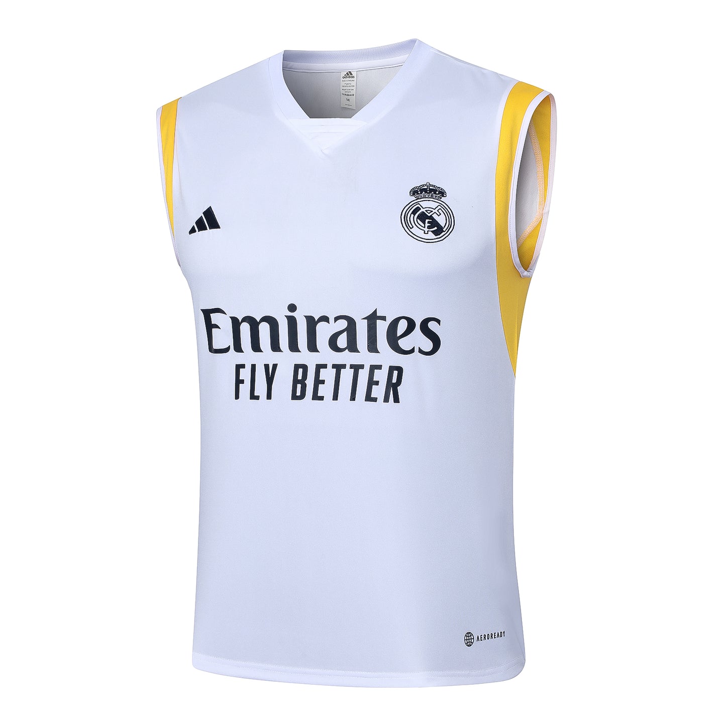 KIT ENTRENAMIENTO SIN MANGAS REAL MADRID 23/24