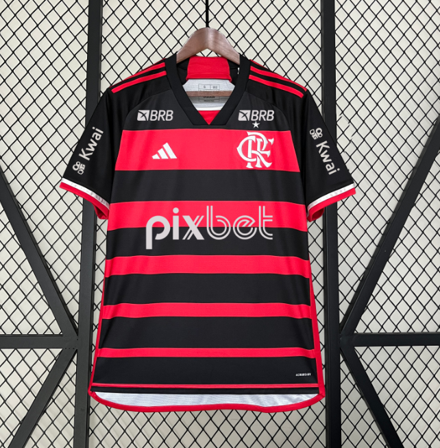 CAMISETA FLAMENGO LOCAL + SPONSORS 24/25