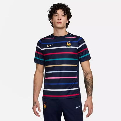 CAMISETA FRANCIA PRE-MATCH AZUL 2024 - La Casa del Fútbol