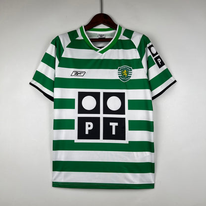 LISBON HOME RETRO SPORTING T-SHIRT 03/04