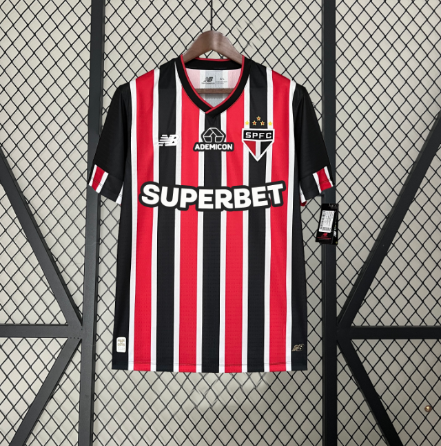 CAMISETA SÃO PAULO VISITANTE + SPONSORS 24/25