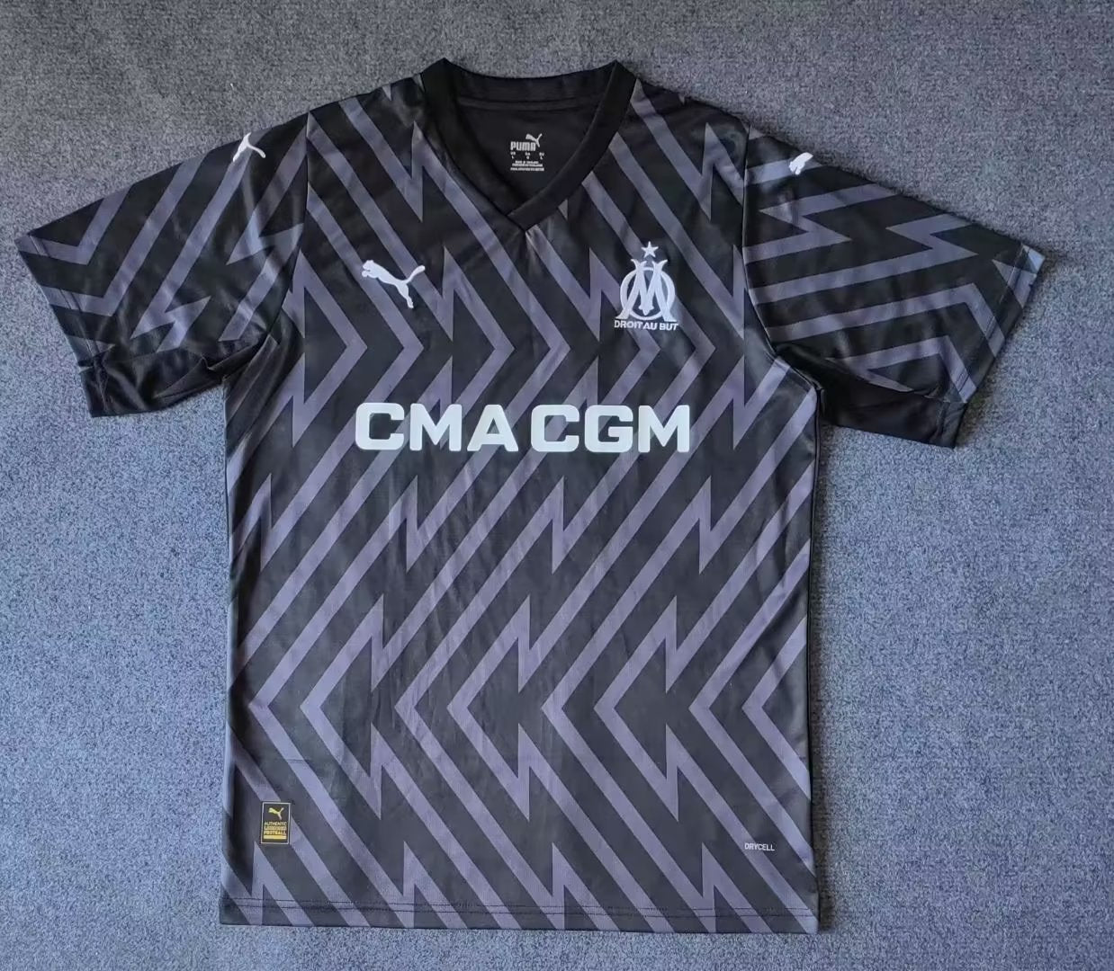 OLYMPIQUE MARSEILLE GOALKEEPER BLACK SHIRT 23/24