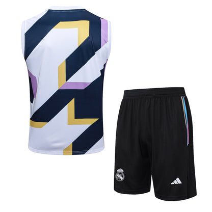 KIT ENTRENAMIENTO SIN MANGAS REAL MADRID 23/24