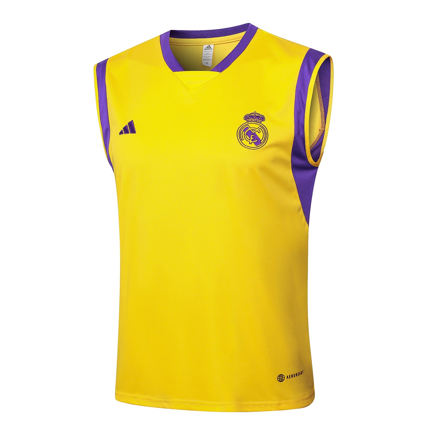 KIT ENTRENAMIENTO SIN MANGAS REAL MADRID 23/24