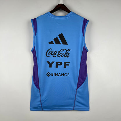 CAMISETA ARGENTINA ENTRENAMIENTO SIN MANGAS AZUL 2023 - La Casa del Fútbol