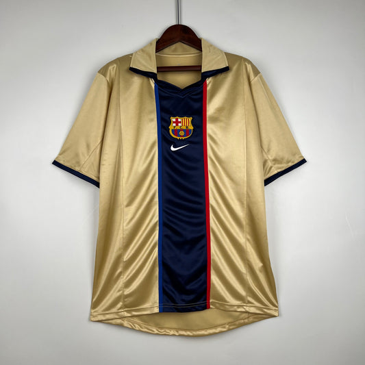 CAMISETA RETRO FC BARCELONA VISITANTE 2002 - La Casa del Fútbol