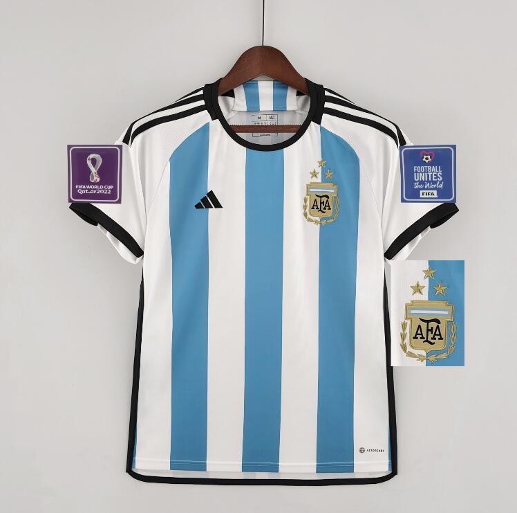 CAMISETA ARGENTINA LOCAL 3 ESTRELLAS 2022 - La Casa del Fútbol