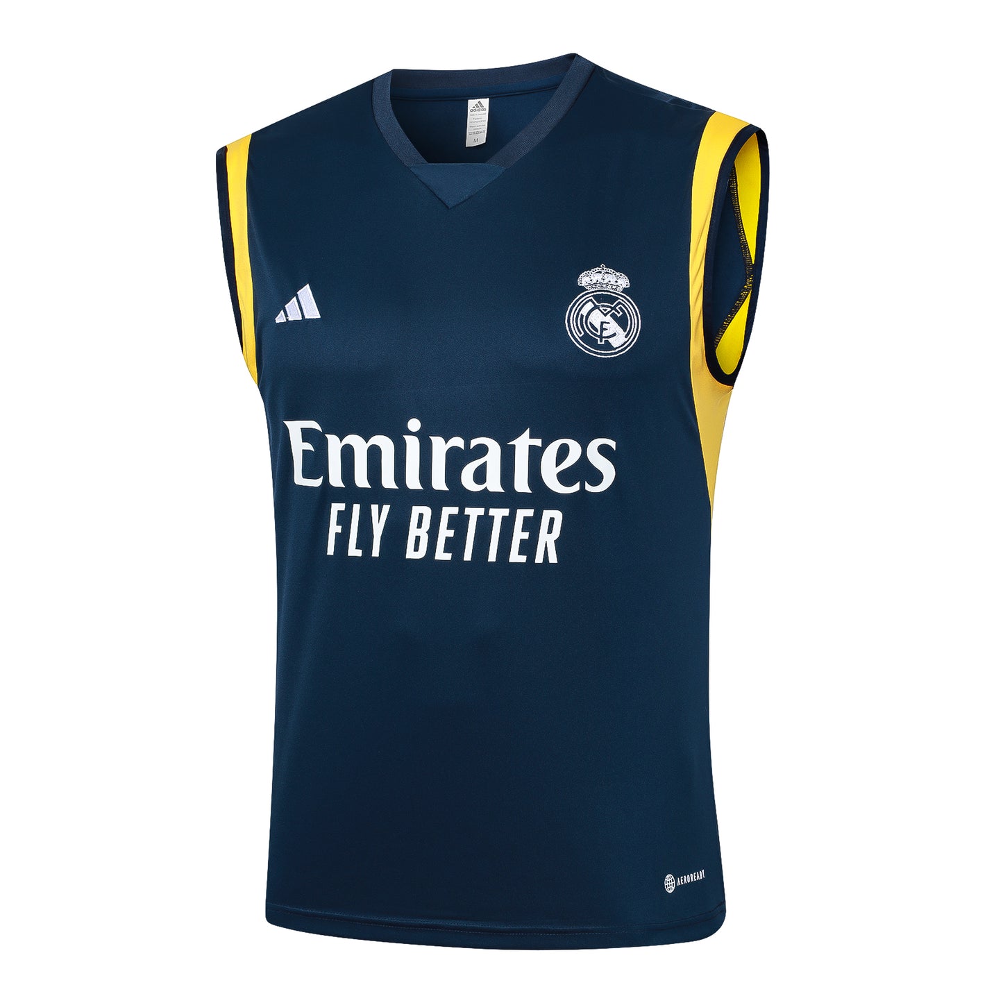 KIT ENTRENAMIENTO SIN MANGAS REAL MADRID 23/24