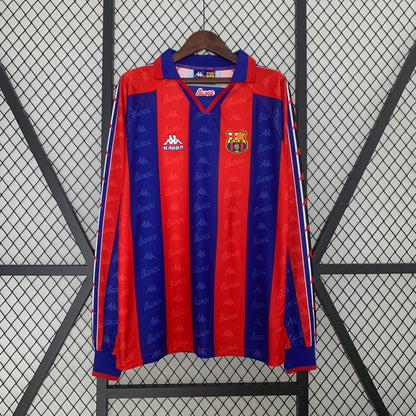 CAMISETA RETRO FC BARCELONA LOCAL MANGA LARGA 96/97 - La Casa del Fútbol