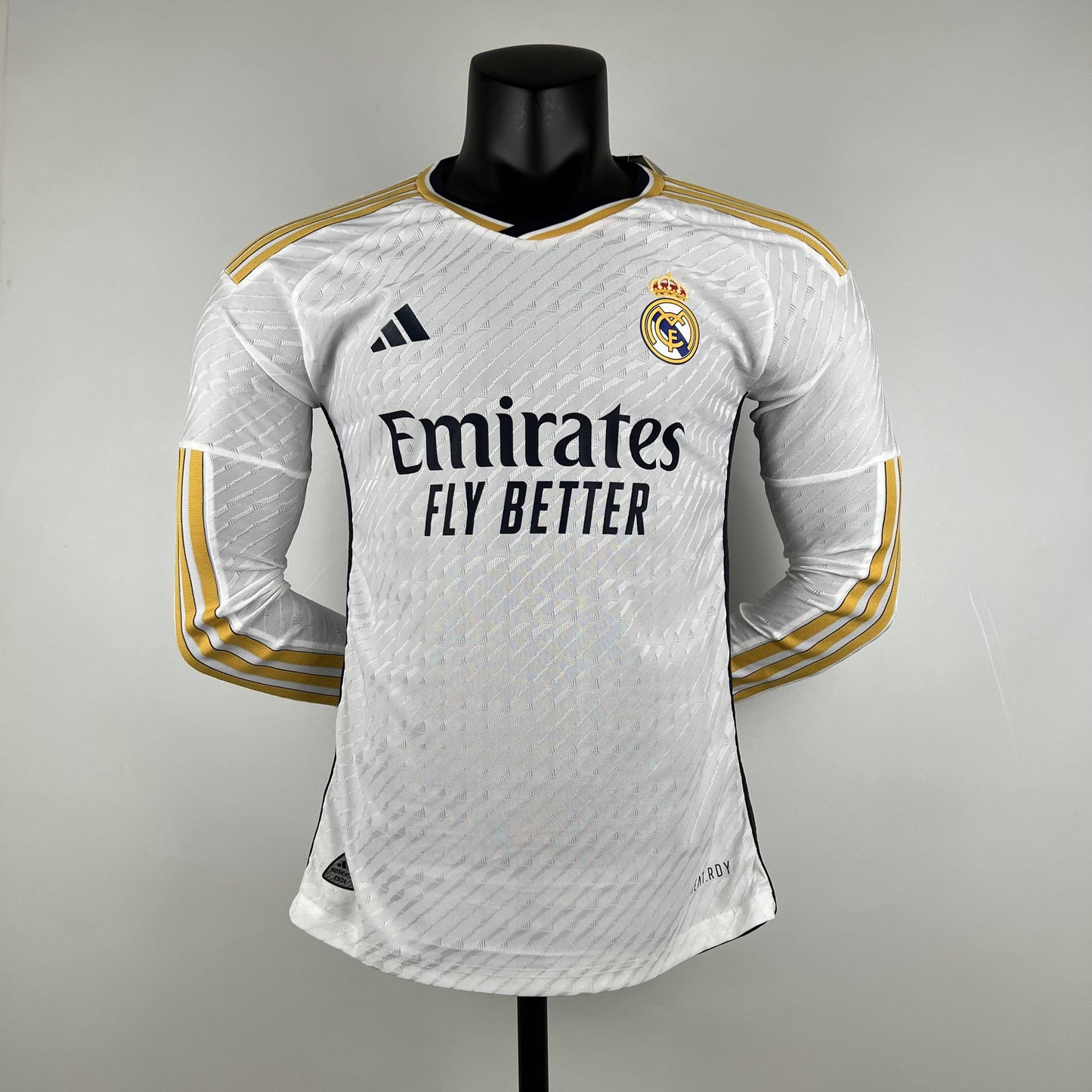 CAMISETA REAL MADRID LOCAL MANGA LARGA 23/24 VERSIÓN JUGADOR - La Casa del Fútbol