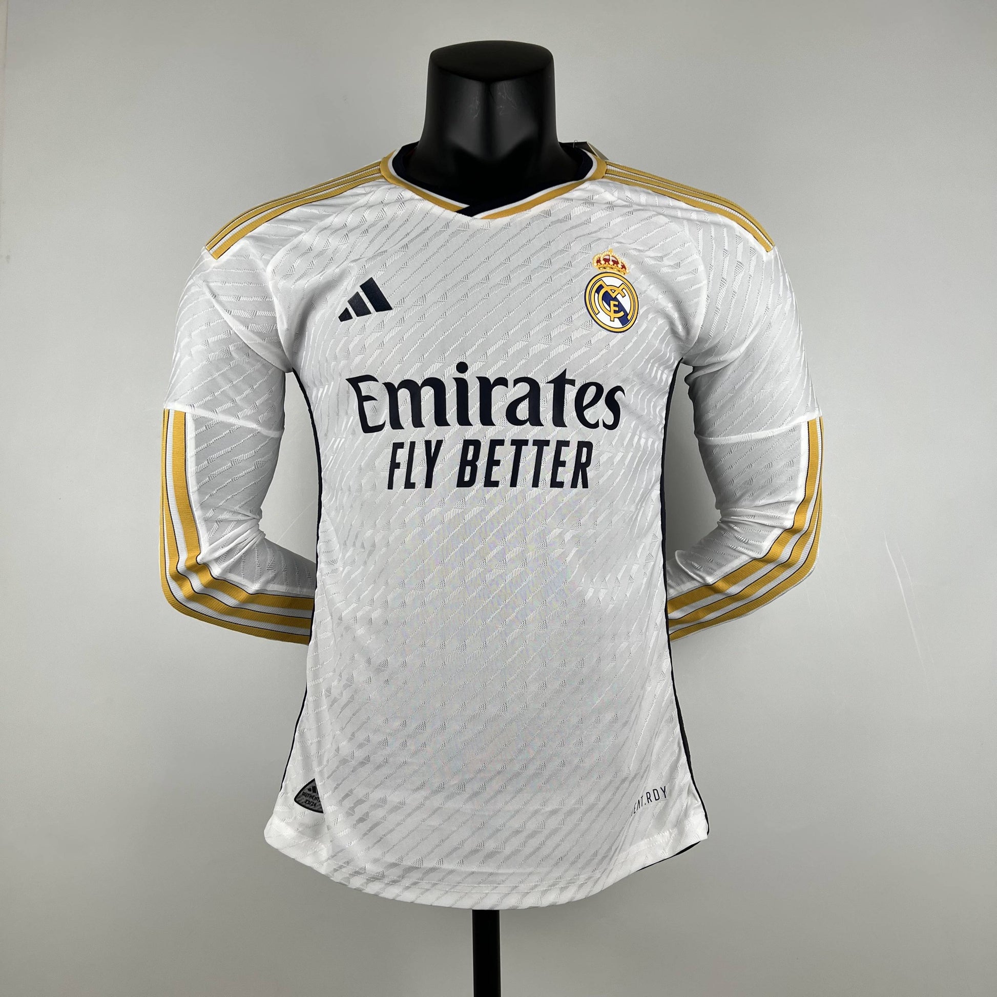 CAMISETA REAL MADRID LOCAL MANGA LARGA 23/24 VERSIÓN JUGADOR - La Casa del Fútbol