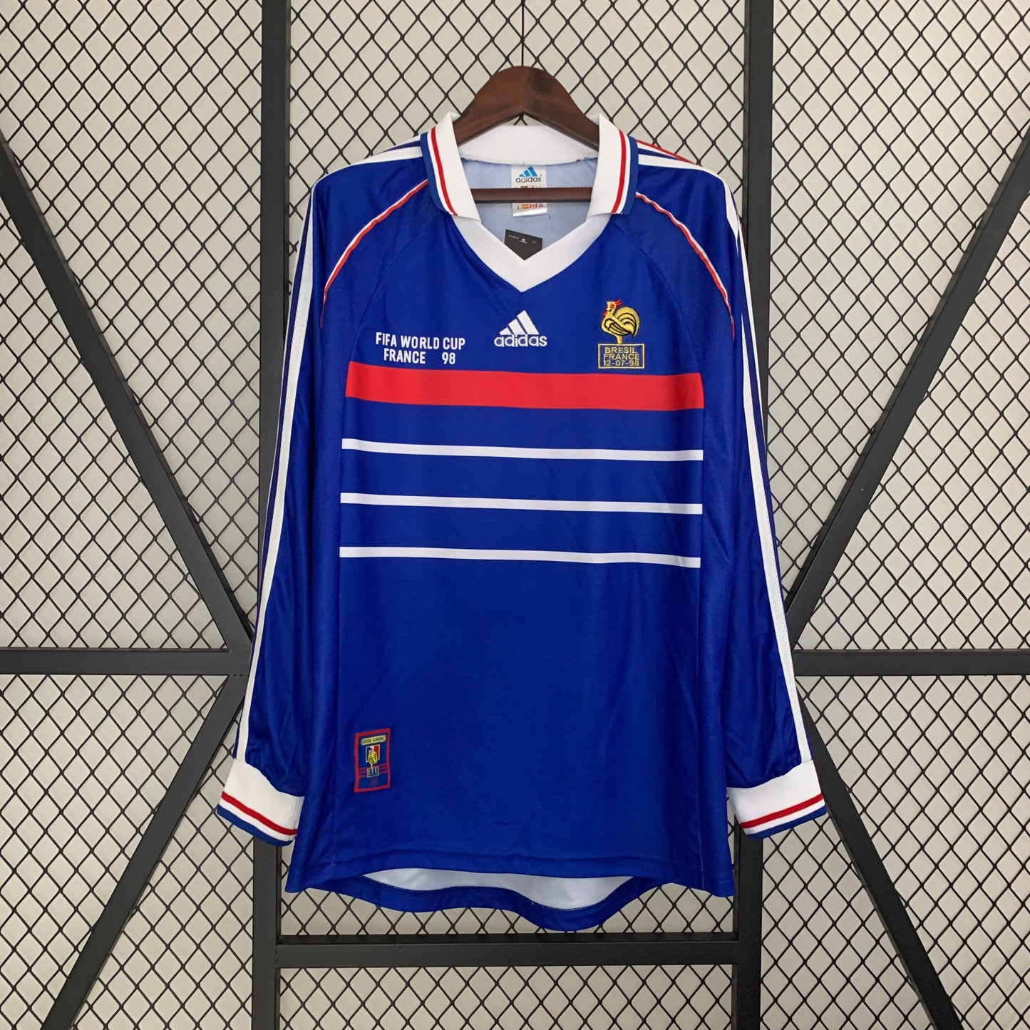 CAMISETA RETRO FRANCIA LOCAL MANGA LARGA 1998 - La Casa del Fútbol