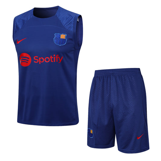 KIT ENTRENAMIENTO SIN MANGAS FC BARCELONA 23/24