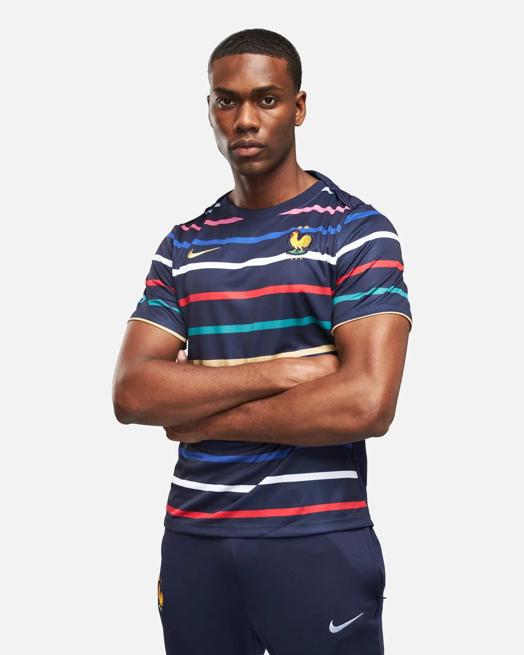 CAMISETA FRANCIA PRE-MATCH AZUL 2024 - La Casa del Fútbol